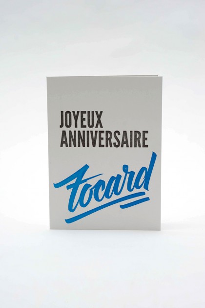 Cartes d'anniversaire letterpress.