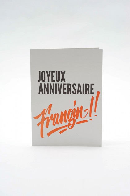 Cartes d'anniversaire letterpress.