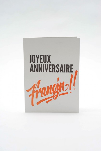 Cartes d'anniversaire letterpress.