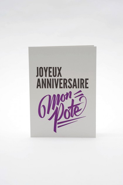 Cartes d'anniversaire letterpress.