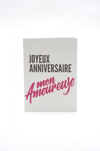 Cartes d'anniversaire letterpress.