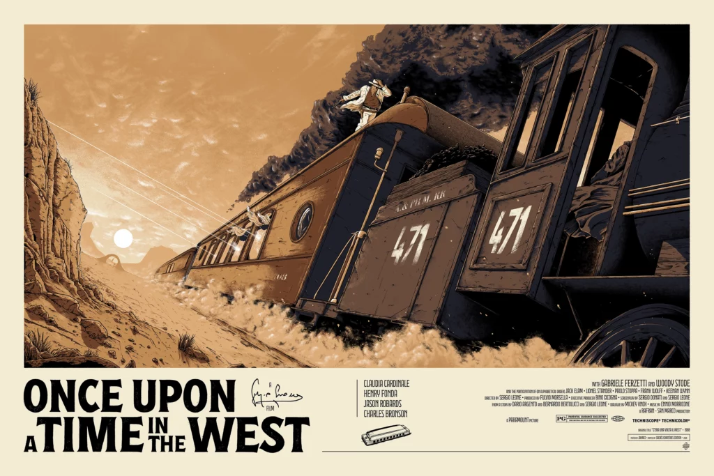 Estampe sérigraphiée Once Upon a Time in the West de Johrice